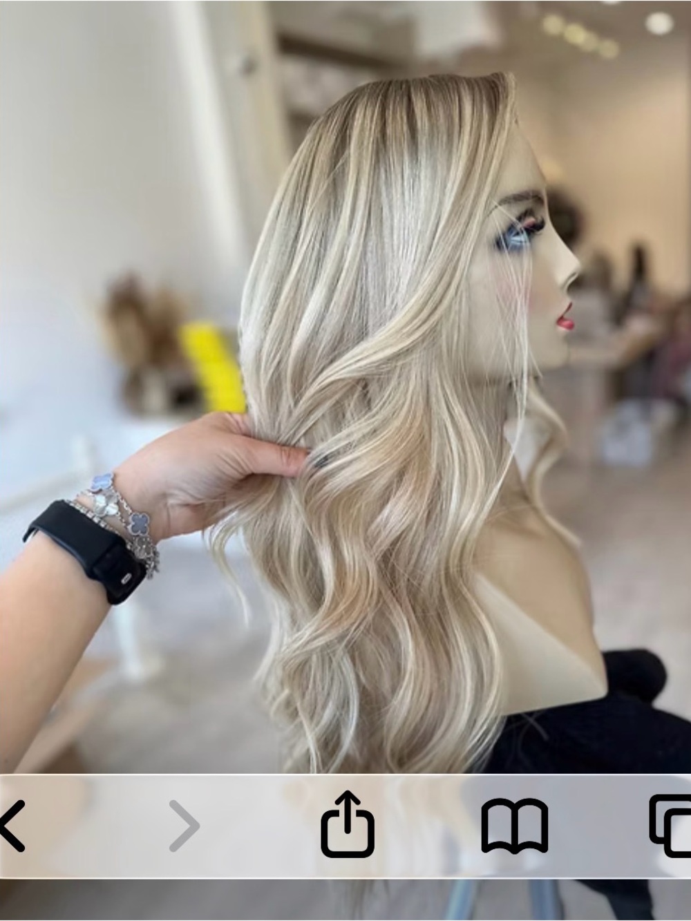 Highline Wigs Blonde Rooted Silk-Top Human Hair Topper HIGHLINE TOPPER